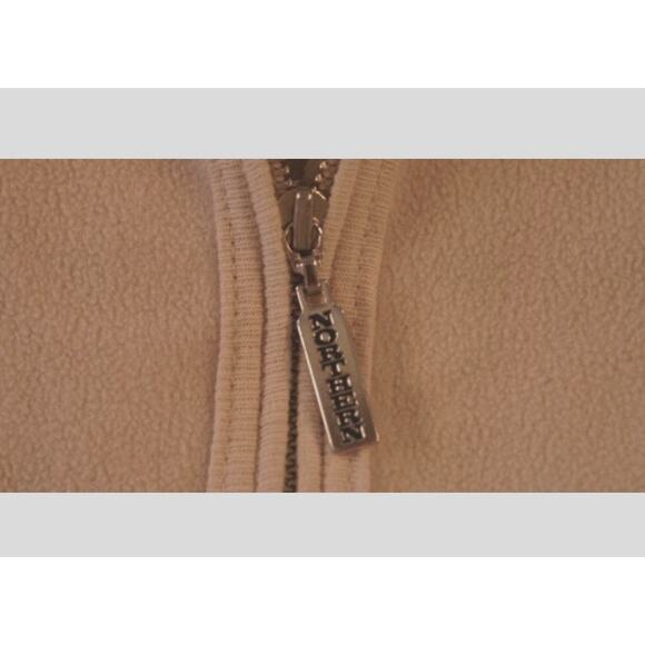 Northern Reflections Vest Tan Fleece Full Zip Medium - Picture 4 of 4